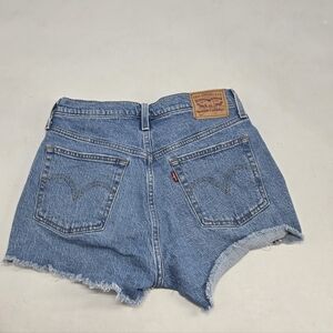 Levi's 501 Classic Blue Butron Fly Jean Shorts 28W